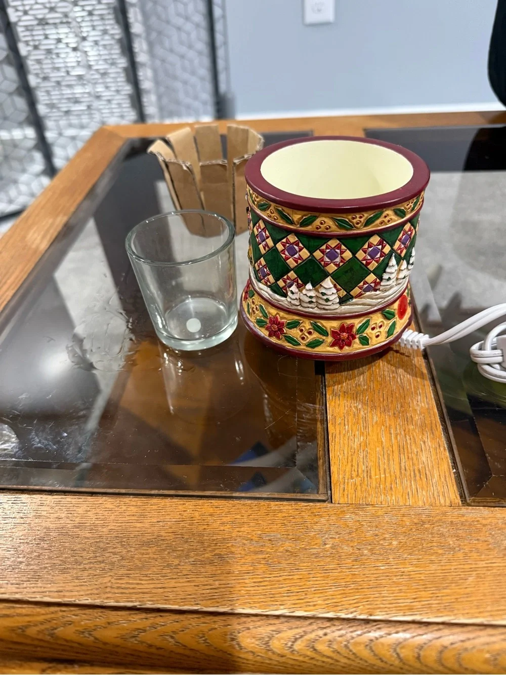 Jim Shore Christmas Electric votive Candle Warmer New